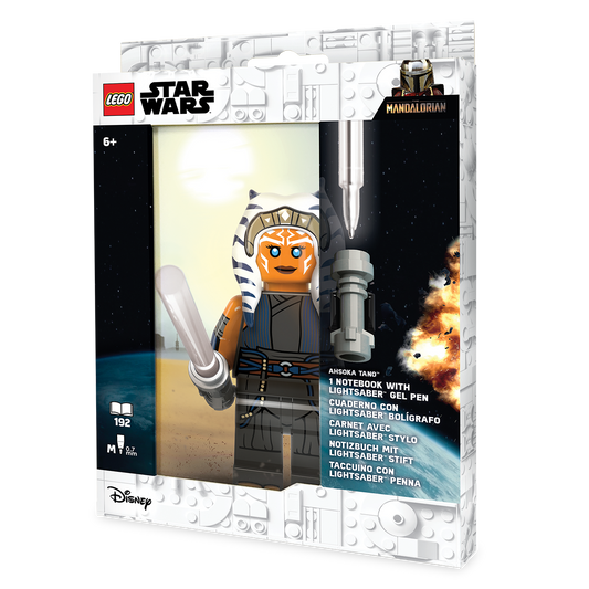 LEGO® STAR WARS™ THE MANDALORIAN Notesbog og LIGHTSABER™ Gel Pen AHSOKA TANO™