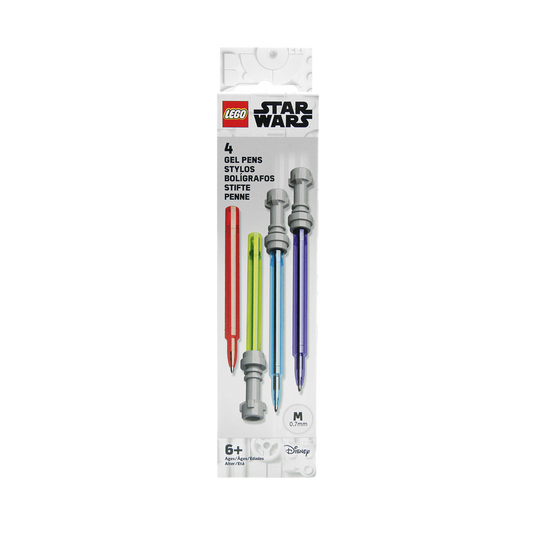 LEGO Star Ward Lightsaber Gel pennor multipack med 4 färger