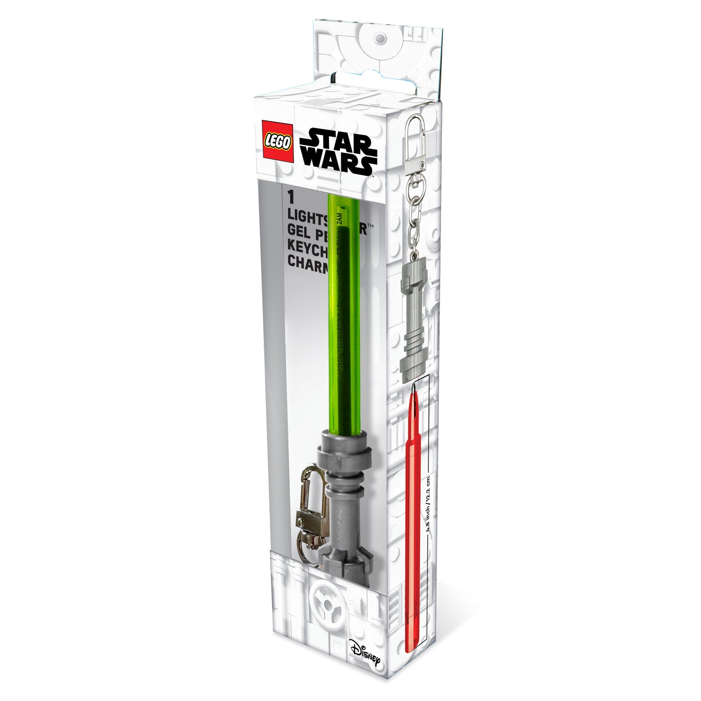 LEGO Star Wars Lyssværd Gel Pen Lime, med Nøglering