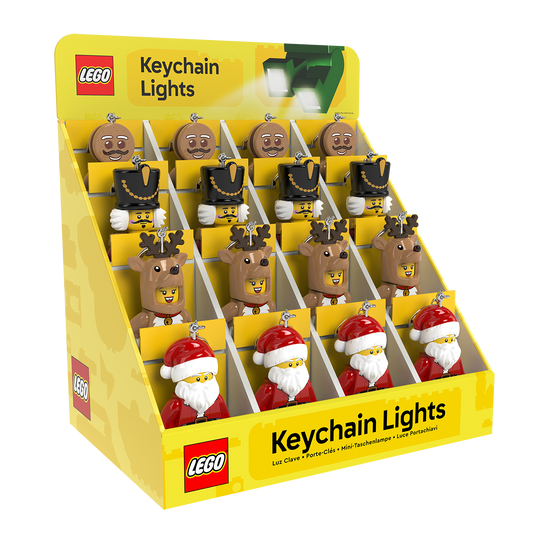 LEGO® Minifigures™ LED Keychain CDU 16 pcs. Christmas