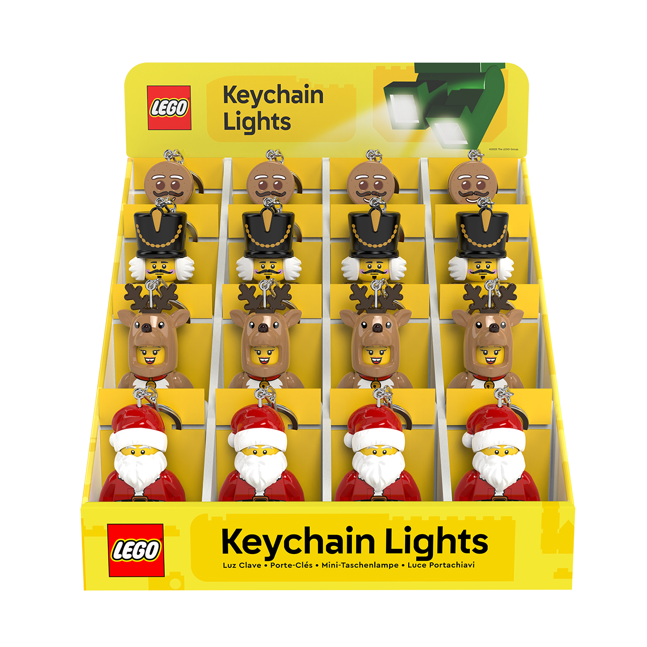 LEGO® Minifigures™ LED Keychain CDU 16 pcs. Christmas