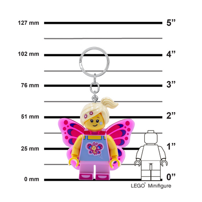 LEGO Sommerfugl  Pigen LED Nøglering