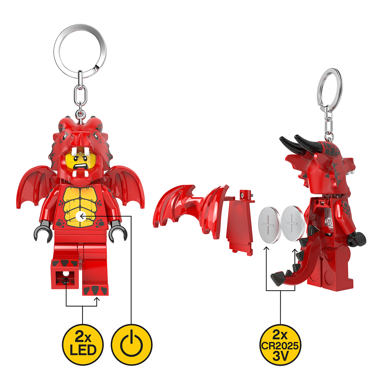 LEGO® Minifigures™ LED Light Keychain Dragon Suit Guy