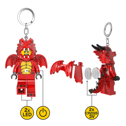 LEGO® Minifigures™ LED Light Keychain Dragon Suit Guy