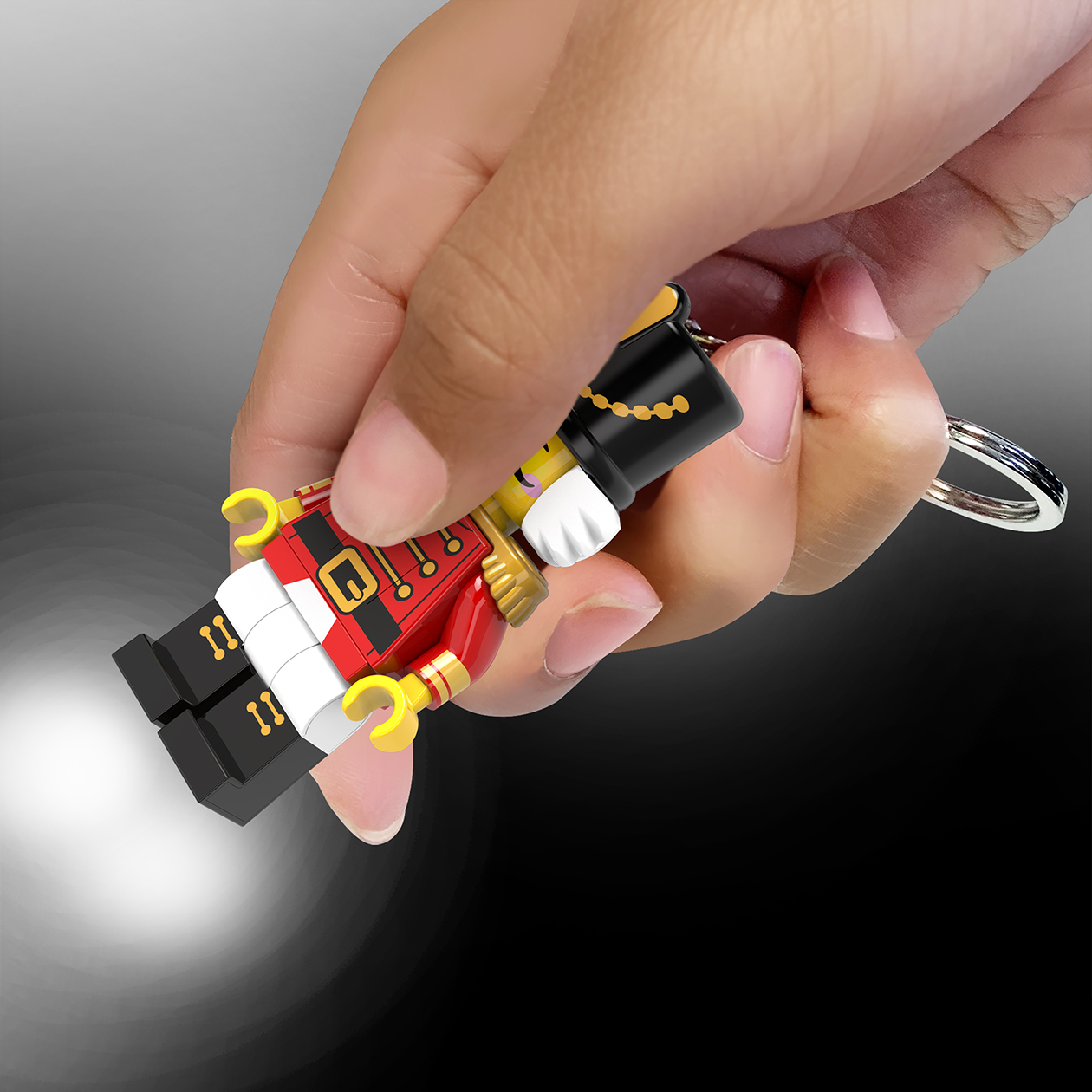 LEGO® Minifigures™ nyckelring LED-ljus-Nötknäppare