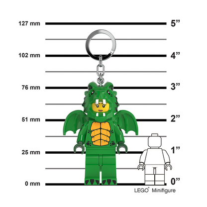 LEGO® Minifigures™Keychain Light Green Dragon Girl
