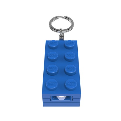 LEGO® Minifigurines™ Keychain Light 2x4 Brick Blue