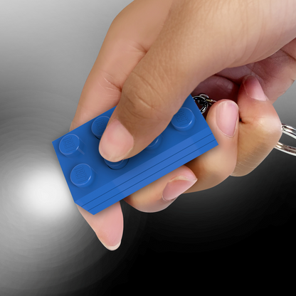 LEGO® Minifigurines™ Keychain Light 2x4 Brick Blue