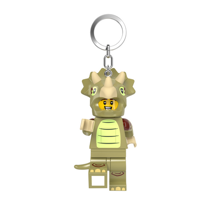 LEGO® Minifigurines™ Keychain Light Triceratops Costume Fan