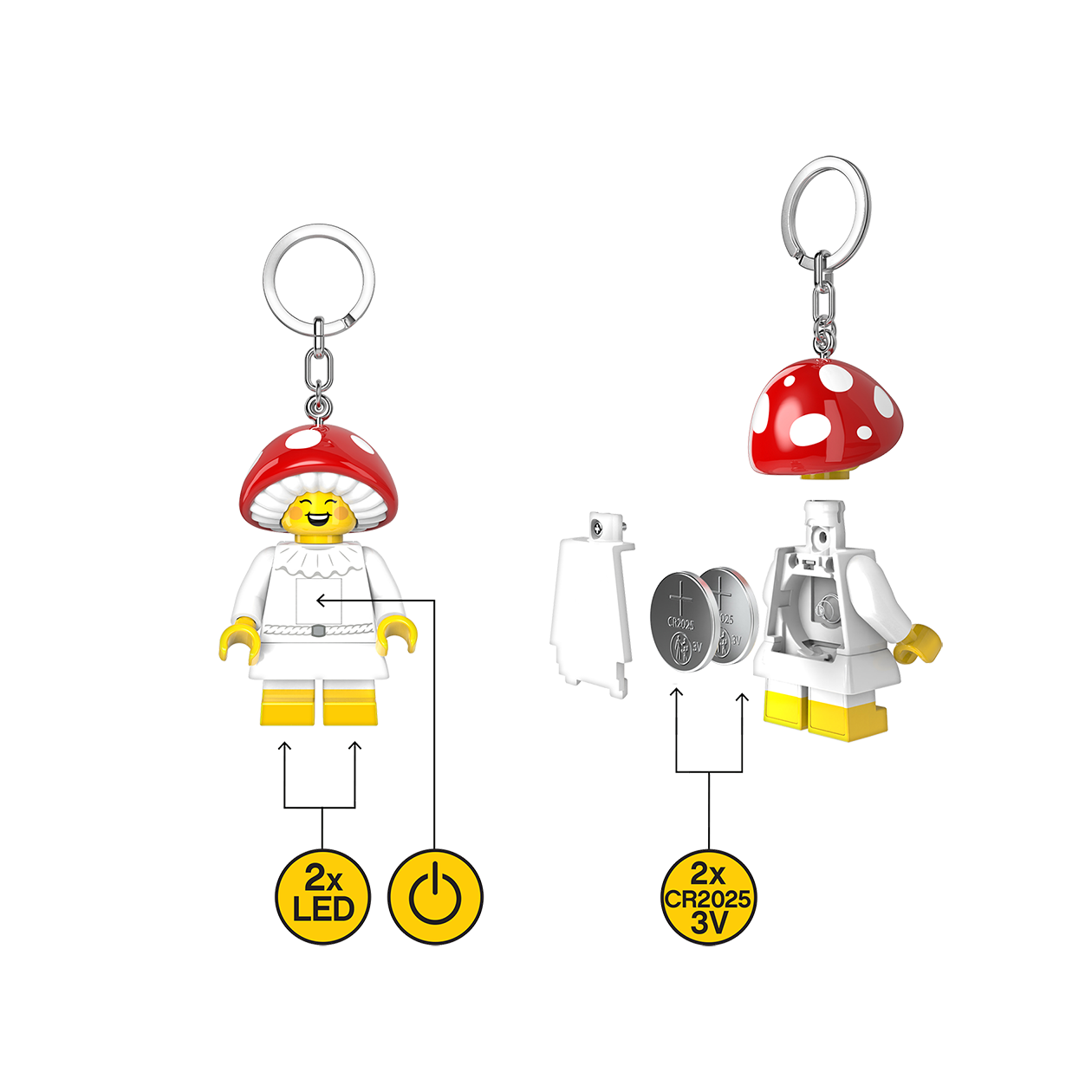 LEGO® Minifigures™ LED Keychain Mushroom