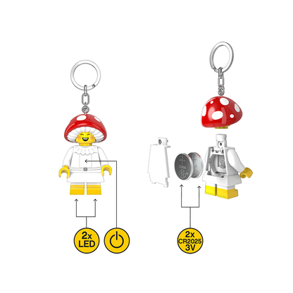 LEGO® Minifigures™ LED Keychain Mushroom
