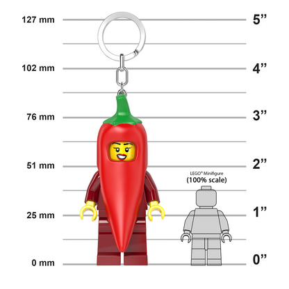 LEGO® Minifigures™ LED Keychain Chili Costume
