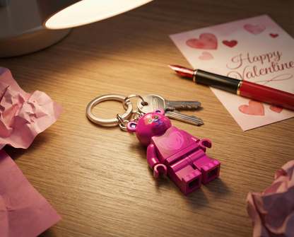 LEGO® Minifigures™ LED Keychain Love Teddy Bear