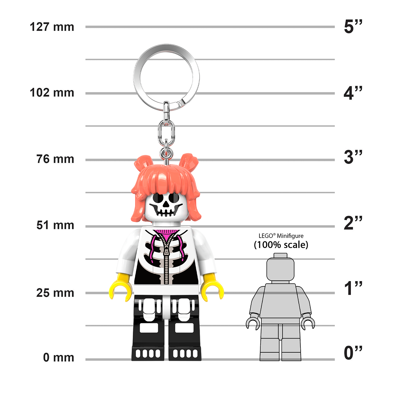 LEGO® Minifigures™ LED Keychain Skeleton Girl