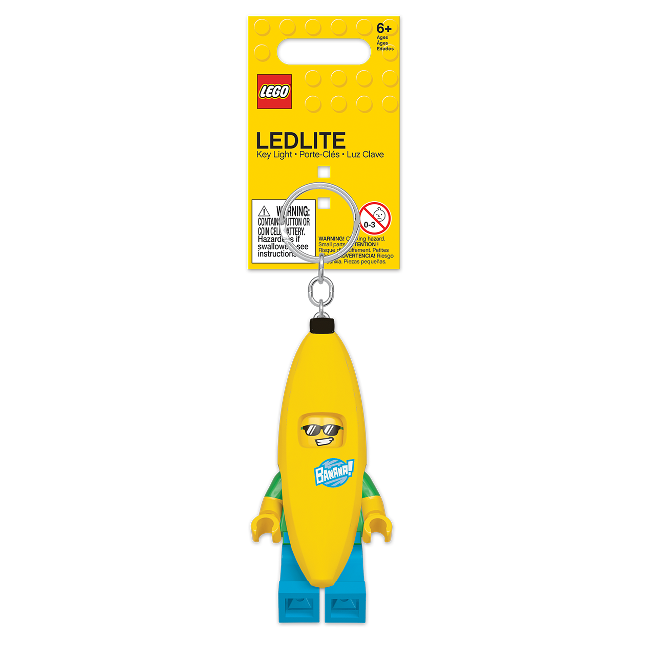 LEGO Bananfyr LED Nøglering