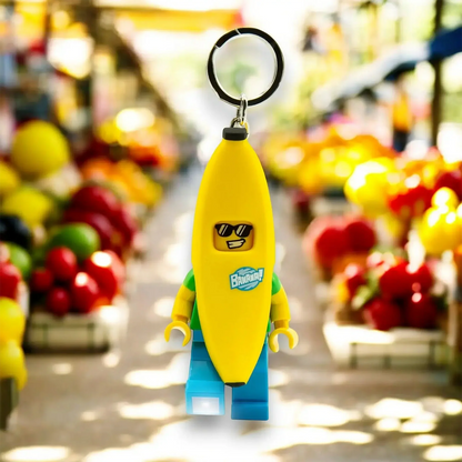 LEGO Bananfyr LED Nøglering