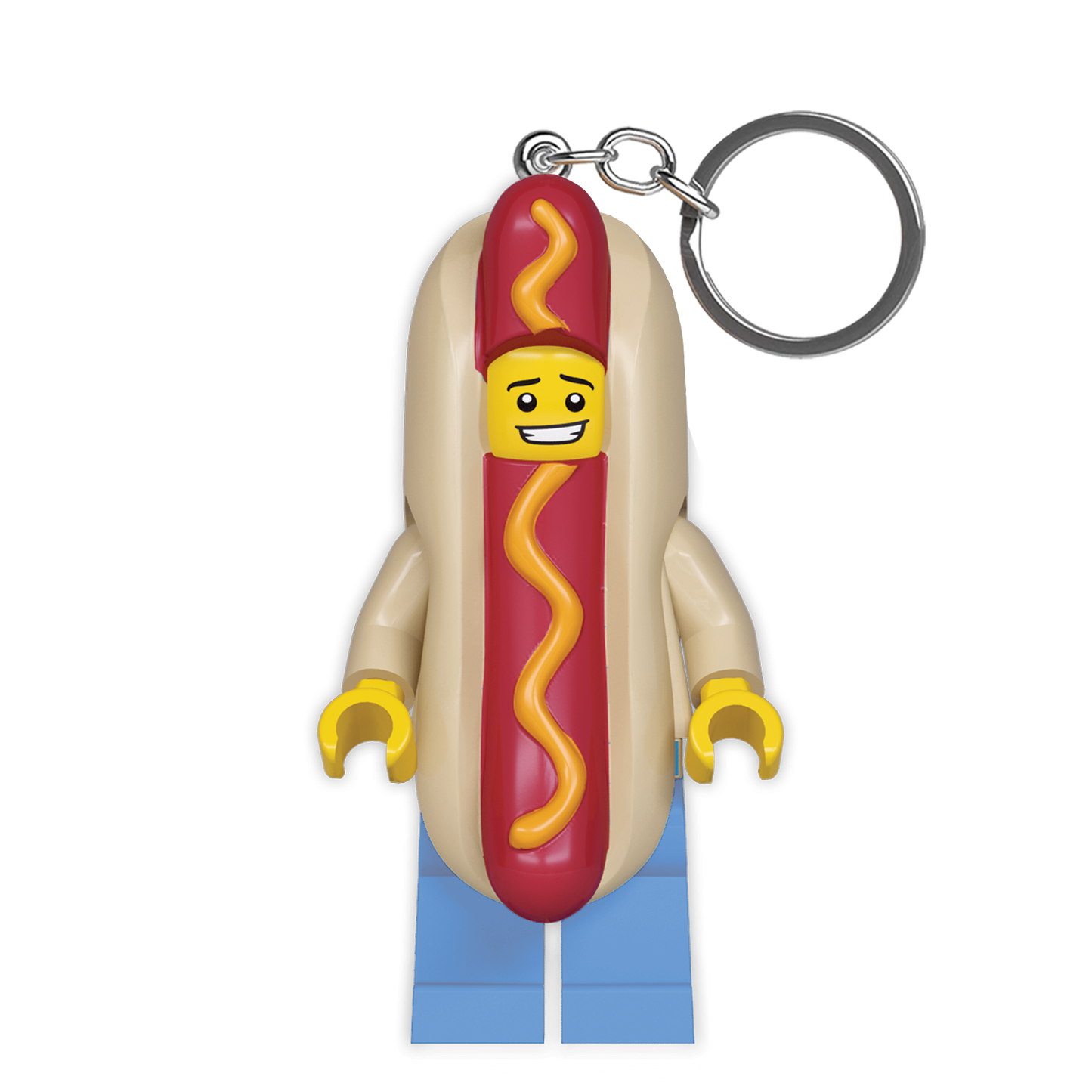 LEGO Hotdogmand LED Nøglering