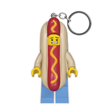 LEGO Hotdogmand LED Nøglering