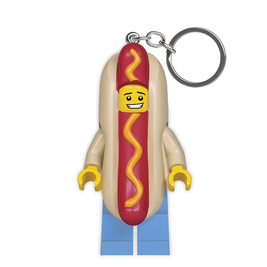LEGO Hotdogmand LED Nøglering