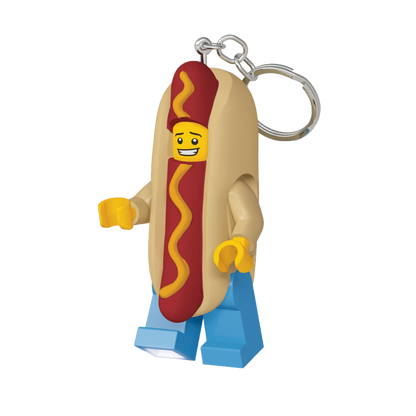 LEGO Hotdogmand LED Nøglering