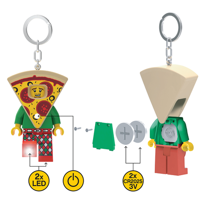 LEGO Pizzamand LED Nøglering