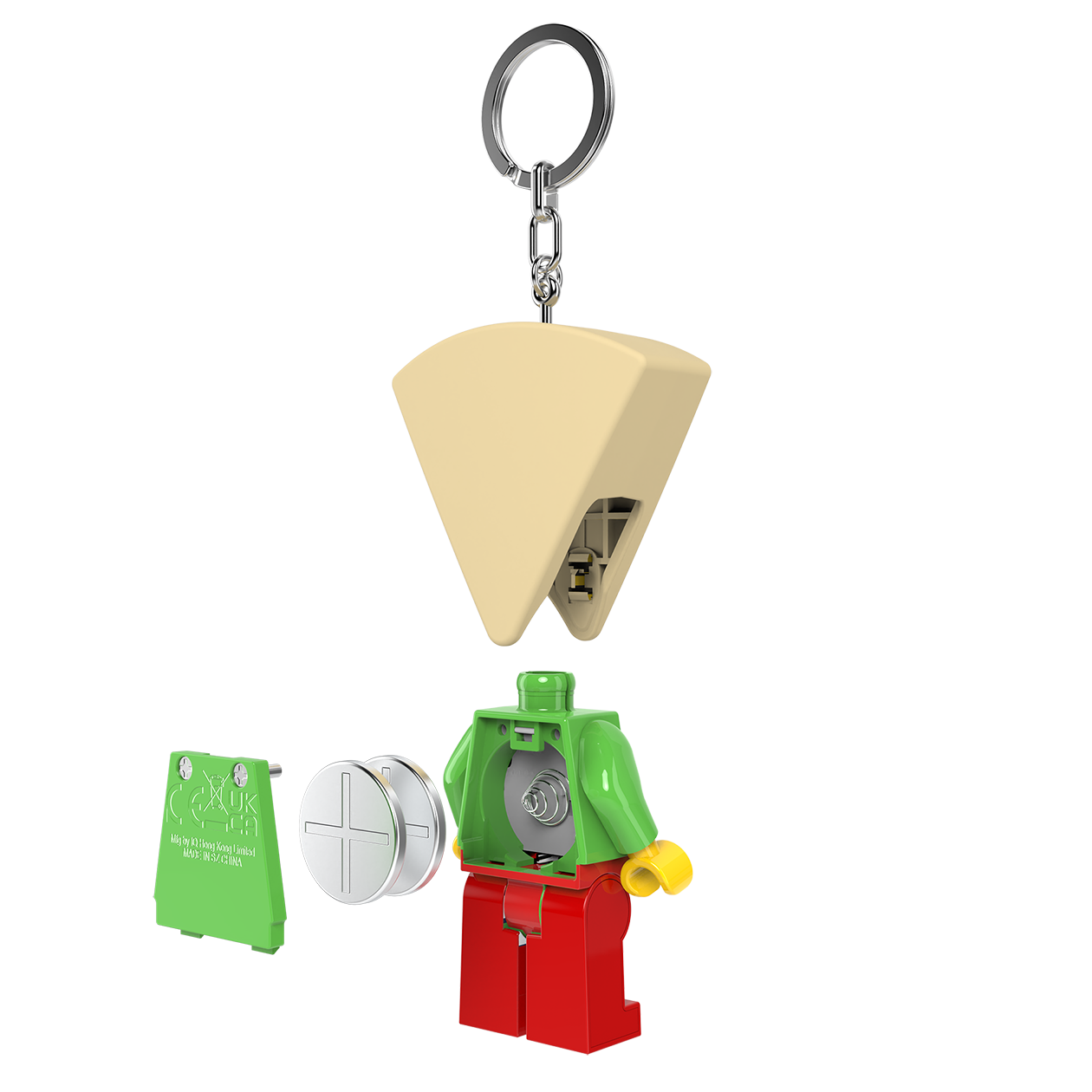 LEGO Pizzamand LED Nøglering