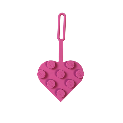 LEGO® ICONIC Taskemærke Klodshjerte Pink