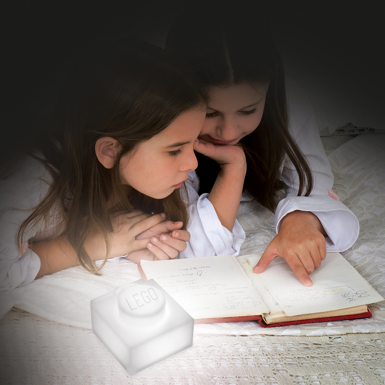 LEGO® Iconic 1x1 Plade Natlampe - Hvid