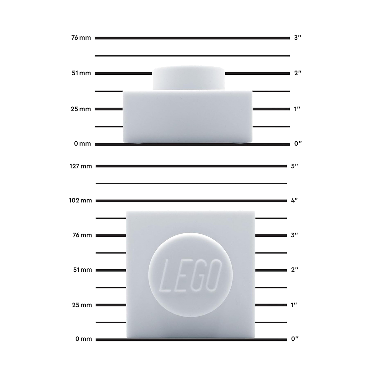 LEGO® Iconic 1x1 Plade Natlampe - Hvid