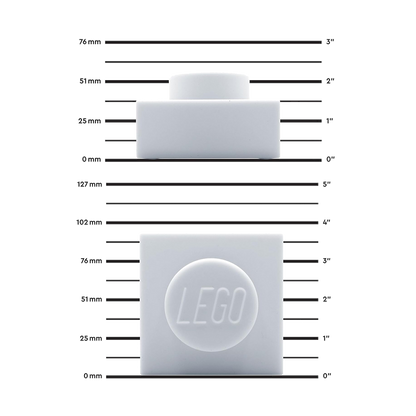LEGO® Iconic 1x1 Plade Natlampe - Hvid