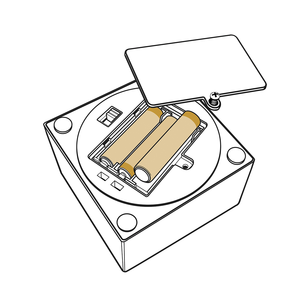 LEGO® Iconic 1x1 Plade Natlampe - Hvid