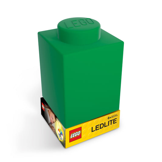 LEGO silicone night lamp with LED light green