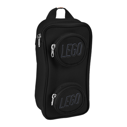 LEGO BRICK penalhus, sort, 20x10x6 cm, 1,0L