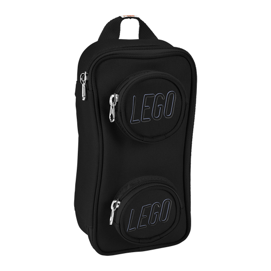 LEGO BRICK penalhus, sort, 20x10x6 cm, 1,0L