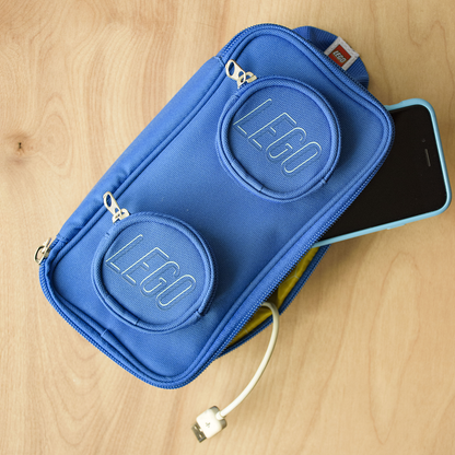 LEGO BRICK pencil case, blue, 20x10x6 cm, 1.0L