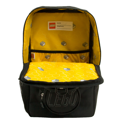 LEGO® BRICK-ryggsäck, SVART, 40x25x15 cm, 15 L