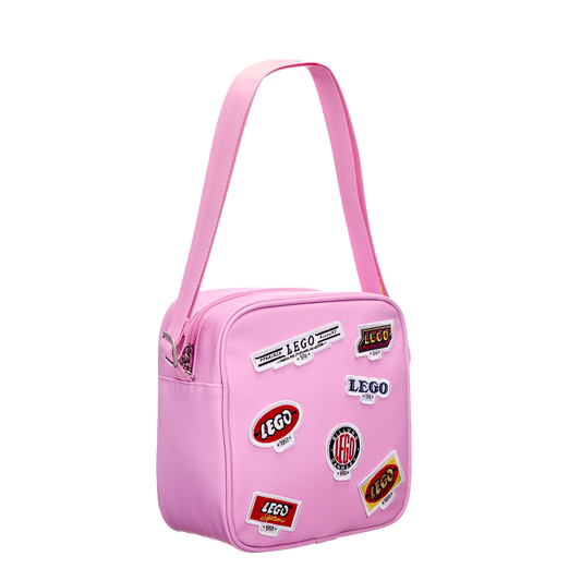 LEGO® Cross-Body taske, Retro Pink, 21x21 cm, 5L