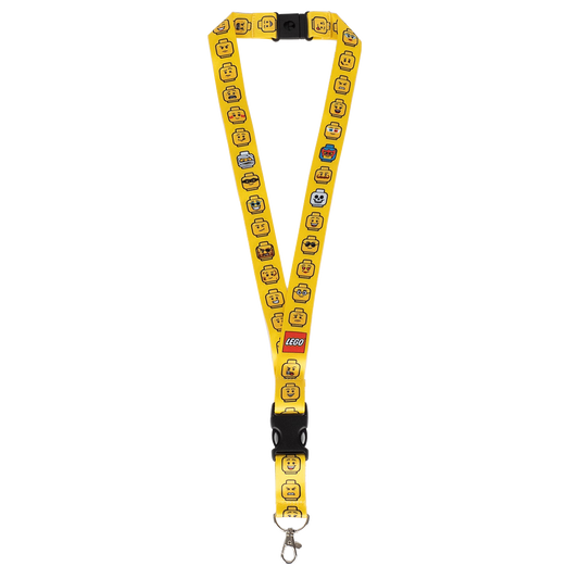 LEGO® Nøglesnor, Gul Minifigur Hoveder