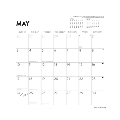 LEGO®Vægkalender 2026 - Botaniske Blomster