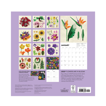 LEGO®Vægkalender 2026 - Botaniske Blomster