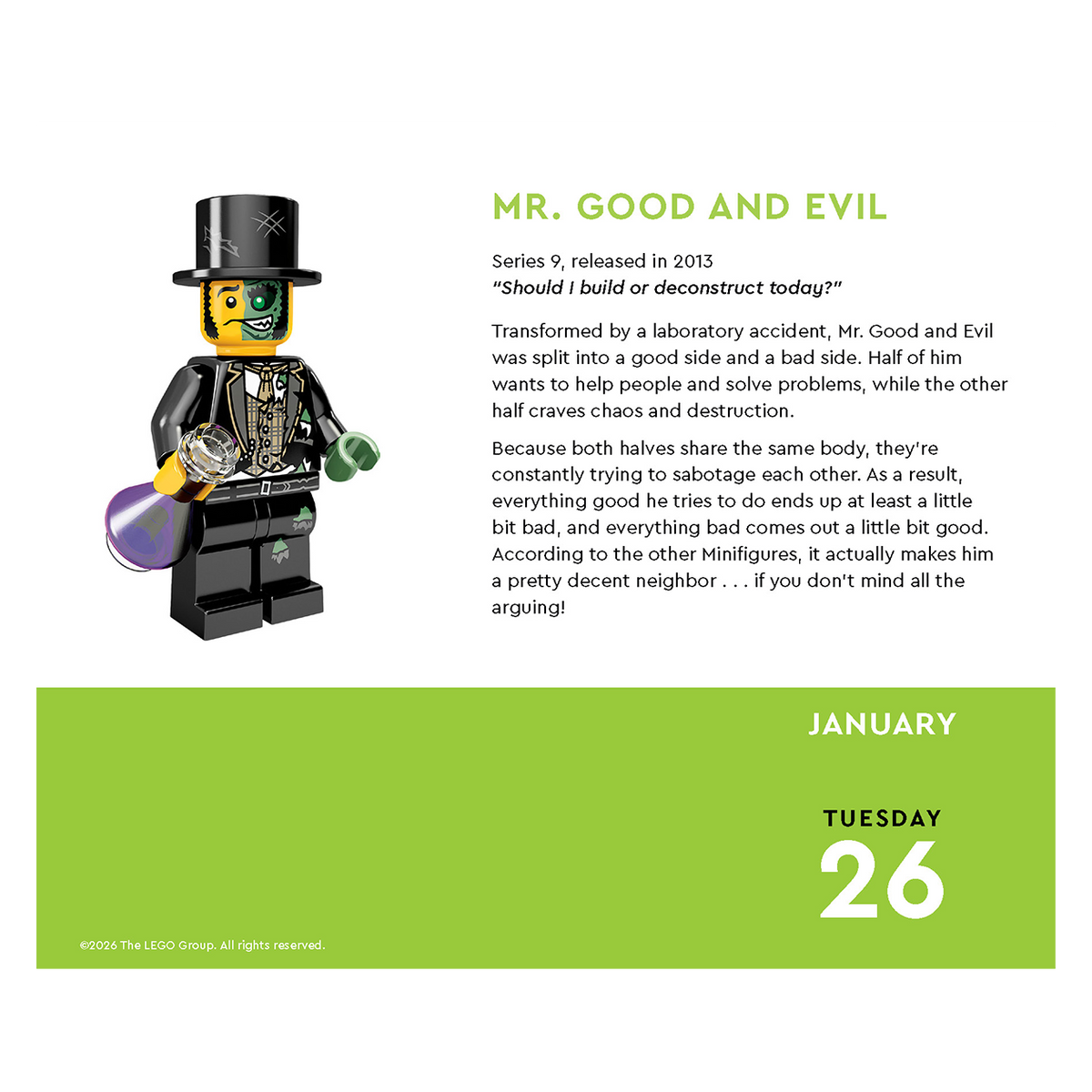 LEGO® 2027 Dagskalender, LEGO Minifigur - én om dagen