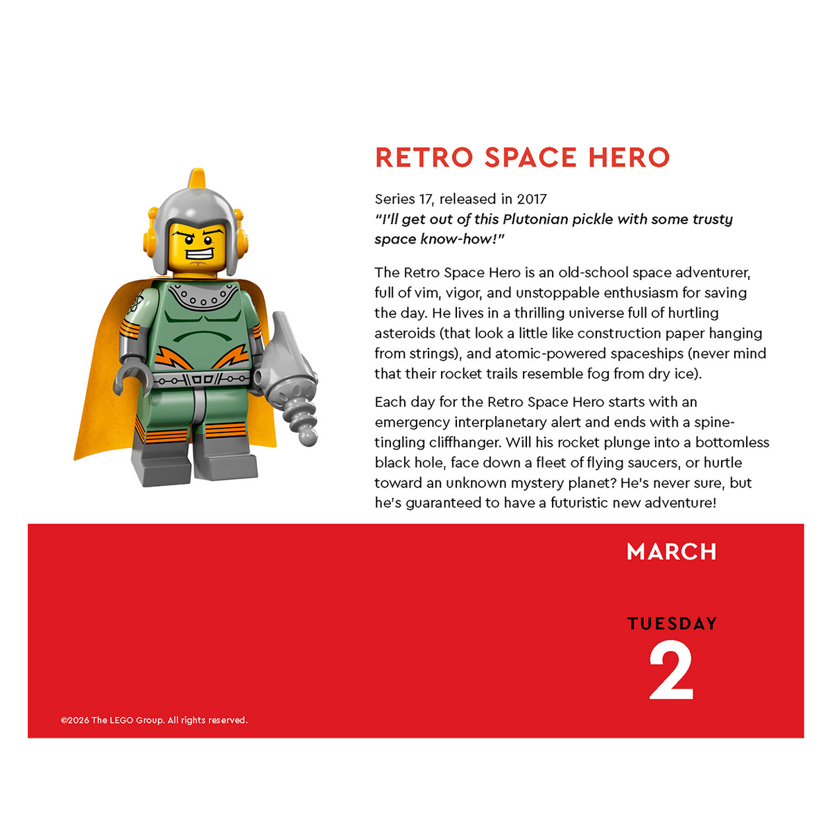 LEGO® 2027 Dagskalender, LEGO Minifigur - én om dagen