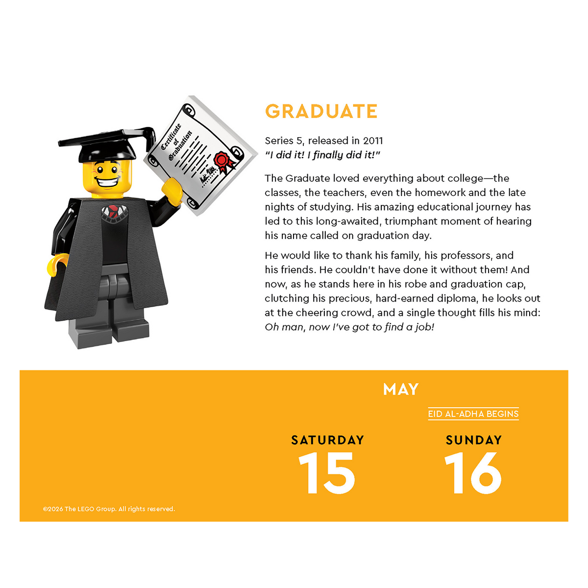 LEGO® 2027 Dagskalender, LEGO Minifigur - én om dagen