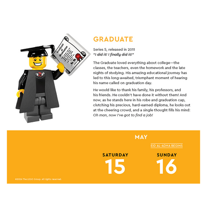 LEGO® 2027 Dagskalender, LEGO Minifigur - én om dagen