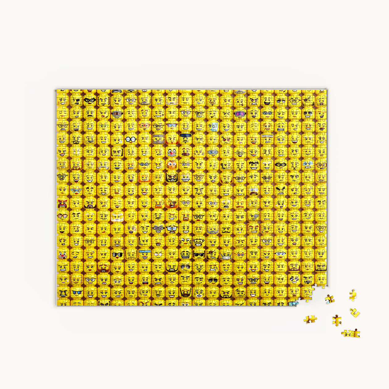 LEGO Minifigure Faces-pussel, 1000 bitar
