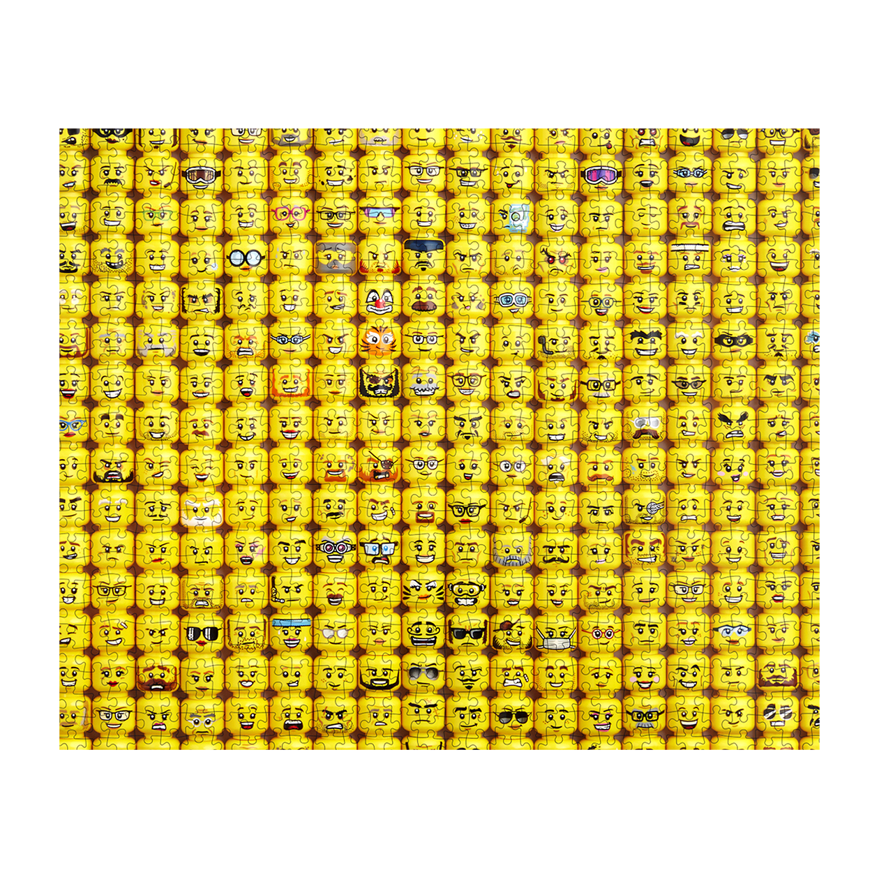 LEGO Minifigure Faces-pussel, 1000 bitar