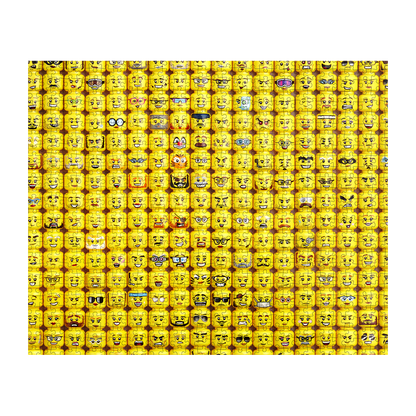 LEGO Minifigure Faces-pussel, 1000 bitar