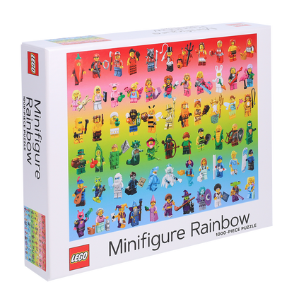 LEGO Minifigure Rainbow puzzle 1000 pieces