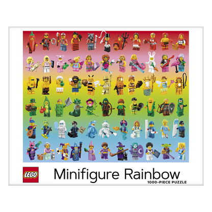 LEGO Minifigure Rainbow puzzle 1000 pieces