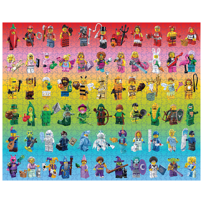 LEGO Minifigure Rainbow puzzle 1000 pieces